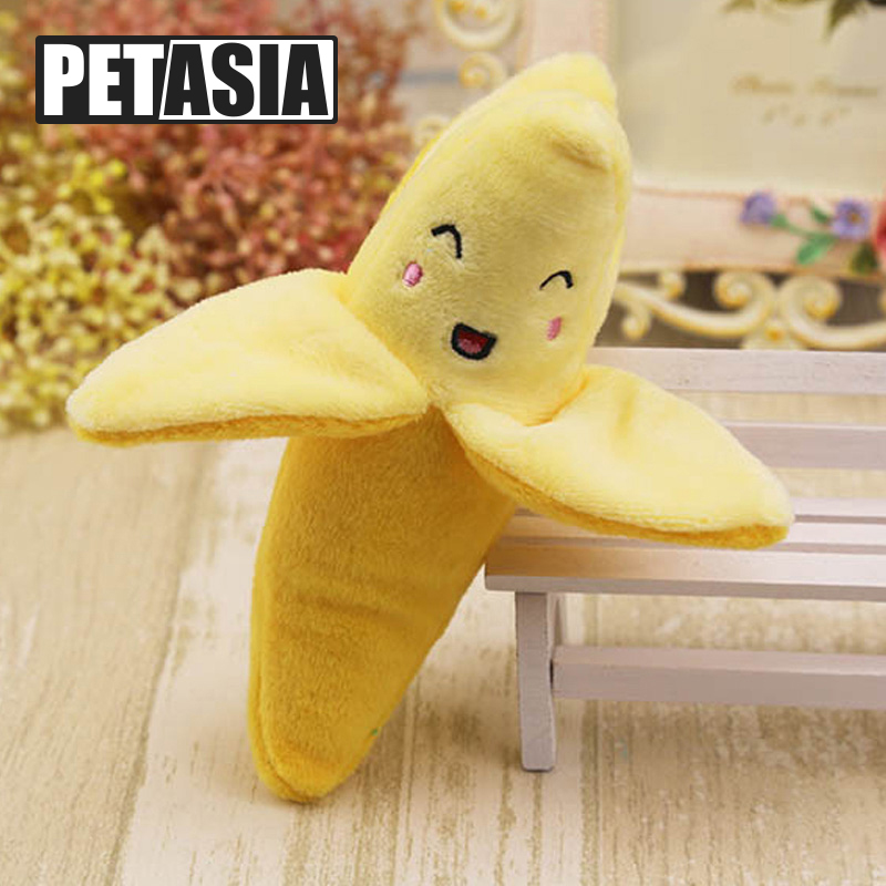 Ϳ  ô ϱ ٳ   ̸ֿ    Ҹ  Ÿ Ҹ 峭  Yorkie ֿ  Acessorios/Cute Dog Chew Toys Banana Designs Pet Puppy Squeaker Squeak P